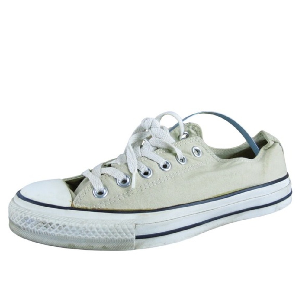 Converse Men's Low Top‎ Sneaker Taupe Fabric Size 7 Medium Gently Used 2025